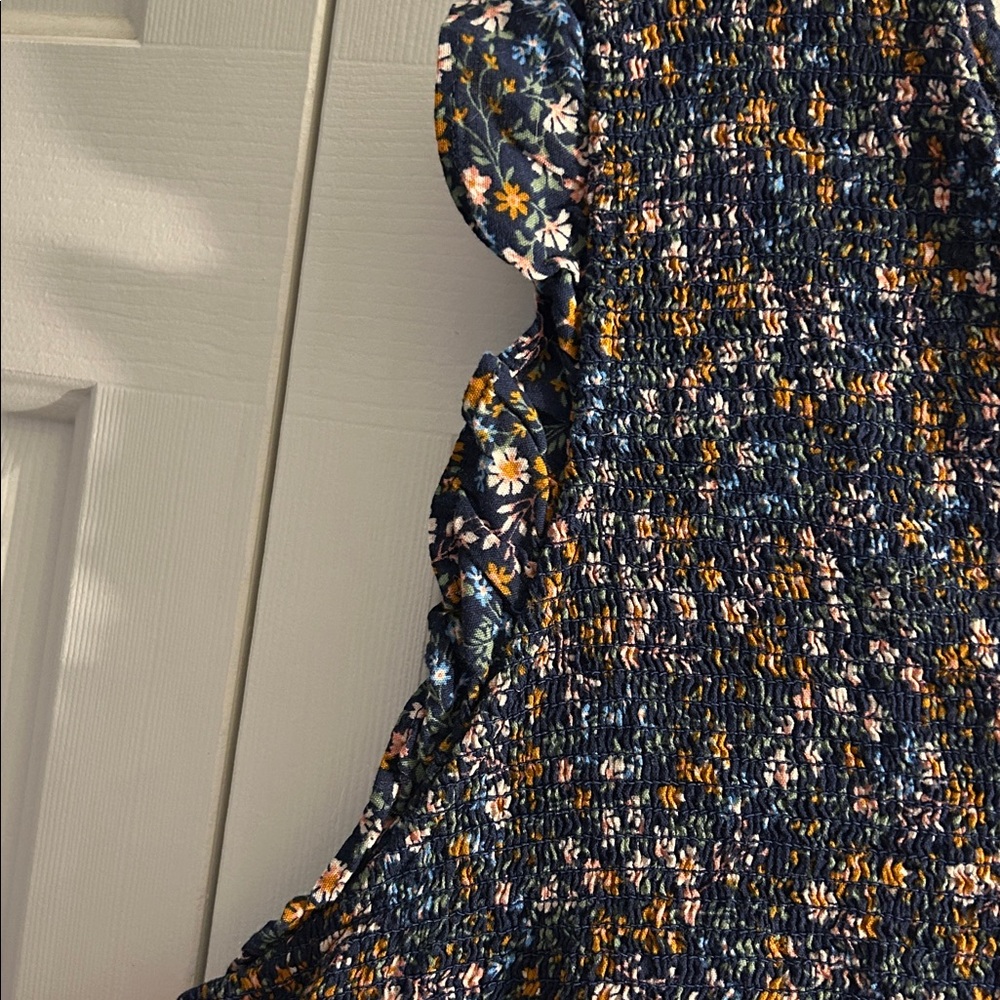 Old Navy XXL Navy Floral Dress - Picture 4 of 6